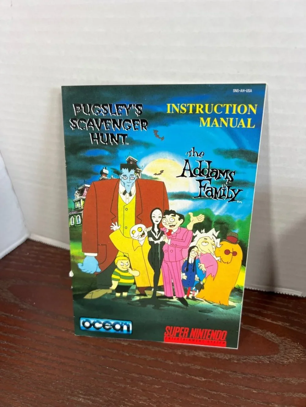The Addams Family Pugsleys Scavenger Hunt SNES Game With Box & Manual Complete T